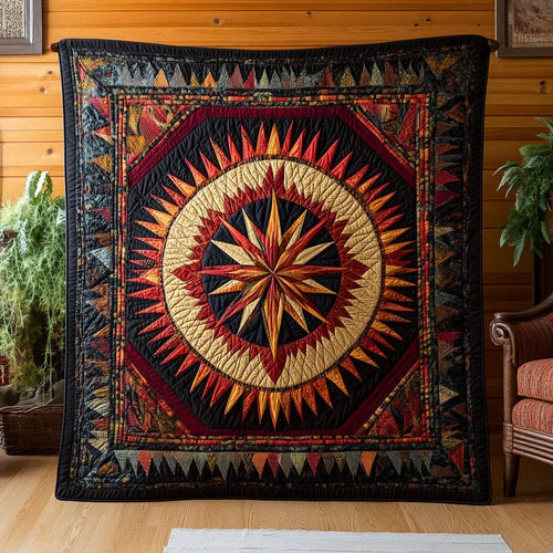 Ember Circle Quilt Blanket
