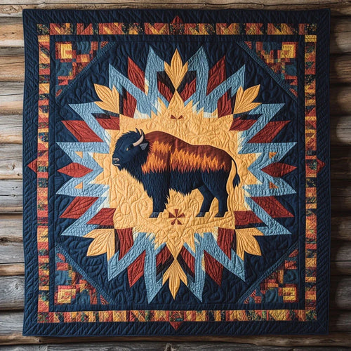 Emberlight Bison Quilt Blanket