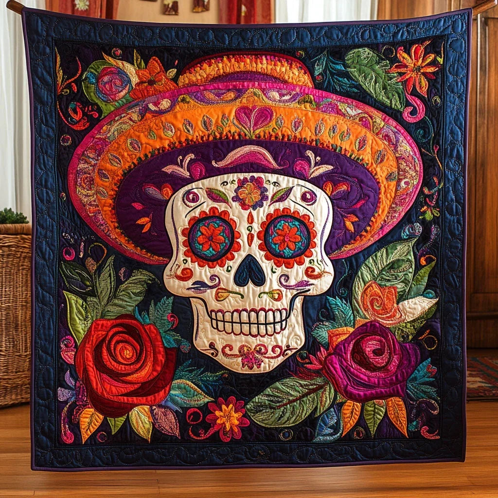 Embroidered Afterlife Quilt Blanket