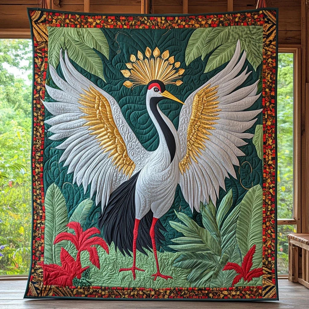 Emerald Flight Quilt Blanket