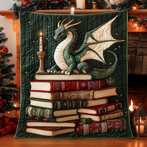 Emerald Night Guardian Quilt Blanket