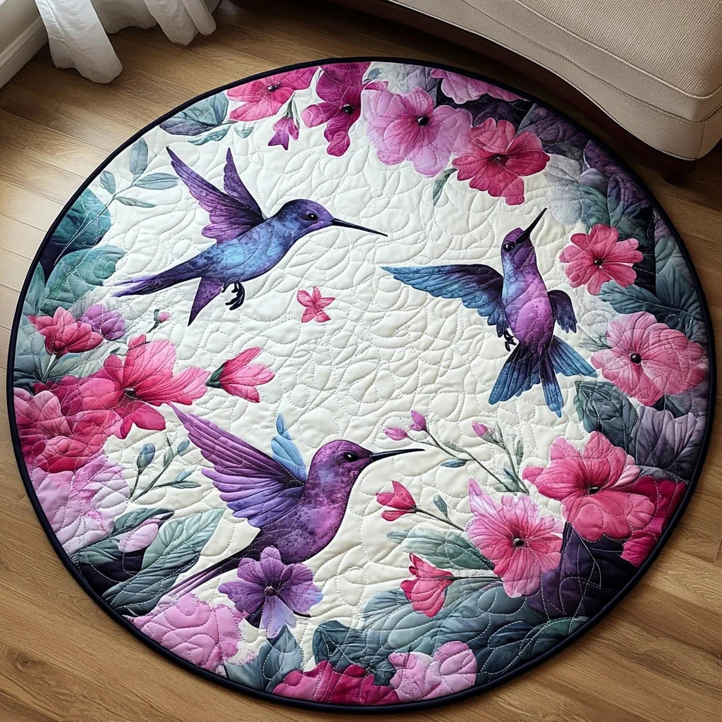 Emerald Wing Quilted Round Mat