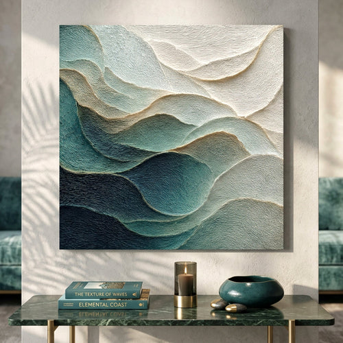 Emerald Waves Wall Art
