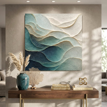 Emerald Waves Wall Art