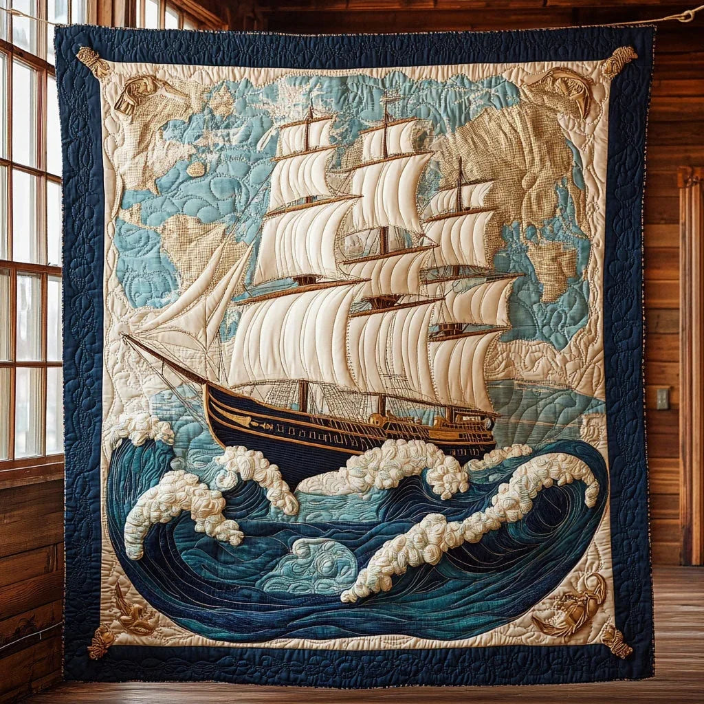Empire Of Sea Quilt Blanket