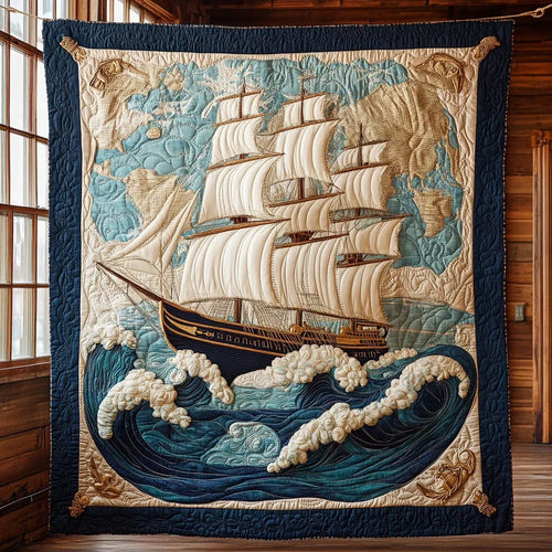 Empire Of Sea Quilt Blanket