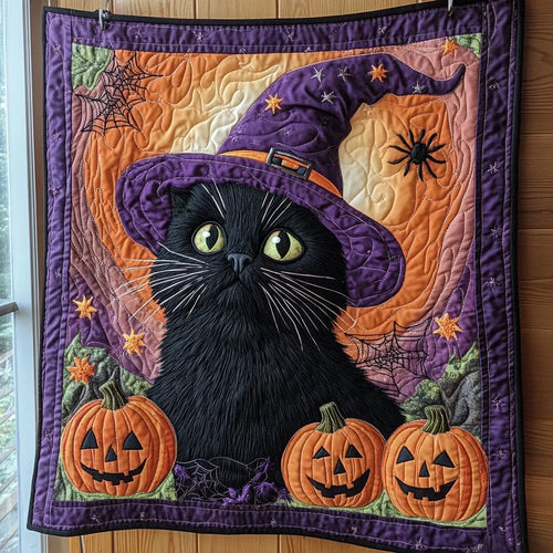 Enchanted Cat Quilt Blanket