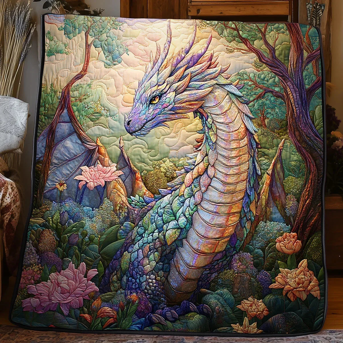 Enchanted Dragon Quilt Blanket