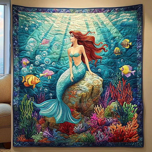 Enchanted Mermaid Quilt Blanket