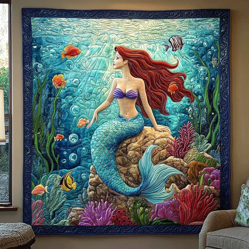 Enchanted Mermaid Quilt Blanket