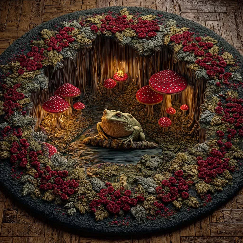 Enchanted Pond Quilted Round Mat