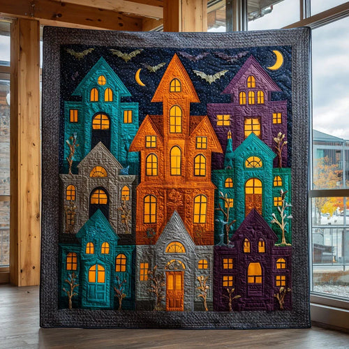 Enchanted Village Quilt Blanket