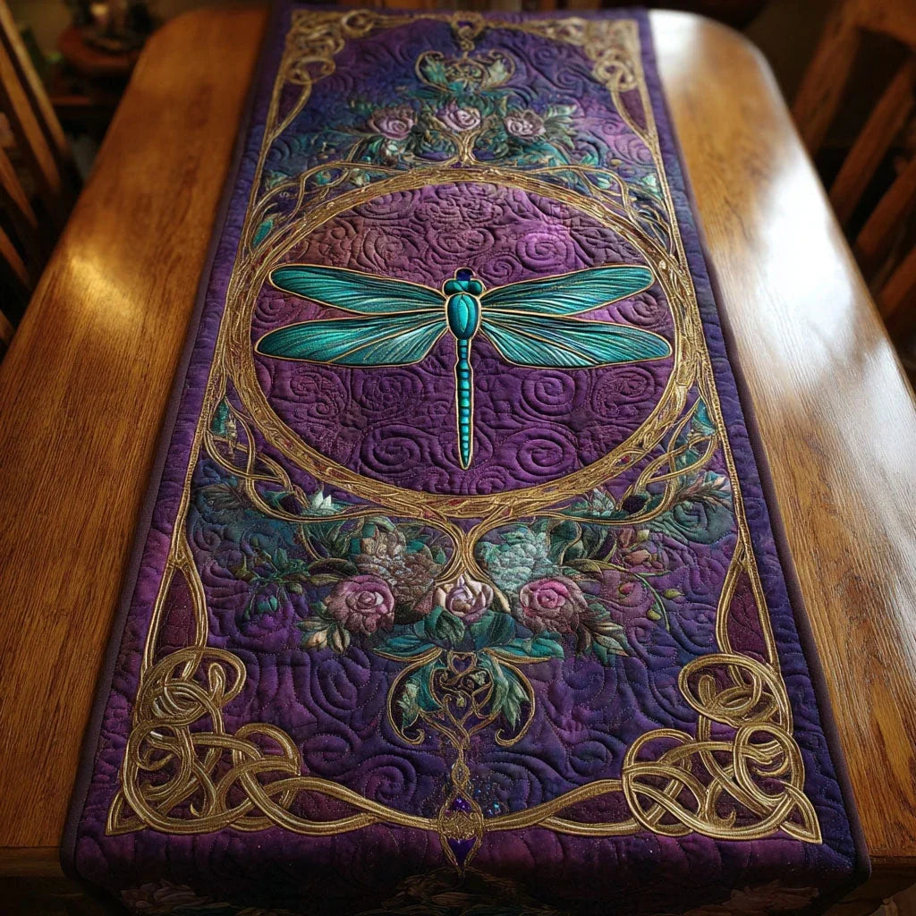 Enchanted Wings Quilted Table Runner