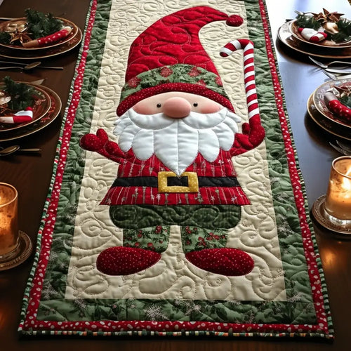 Enchanting Gnome Quilted Table Runner