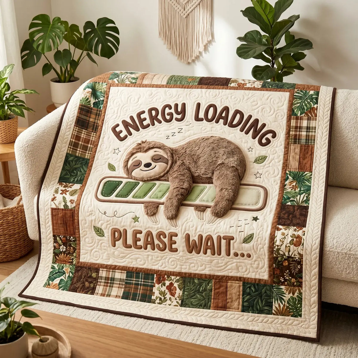 Energy Loading Quilt Blanket