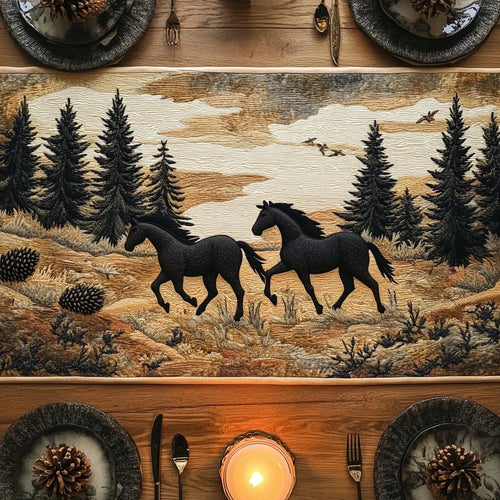 Equine Escape Quilted Table Runner