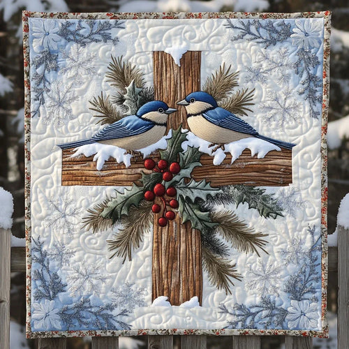 Eternal Bluebird Quilt Blanket