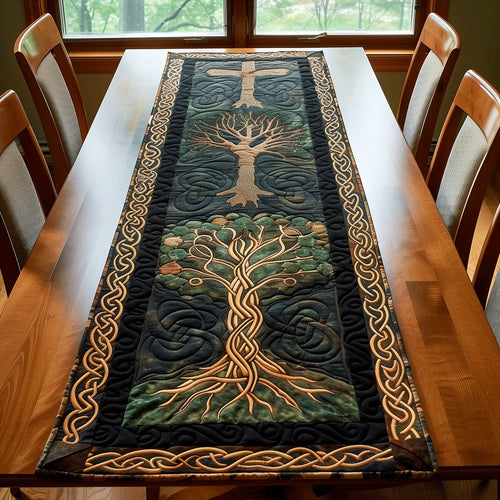 Eternal Growth Quilted Table Runner