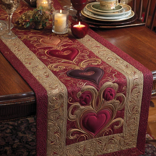 Eternal Love Quilted Table Runner