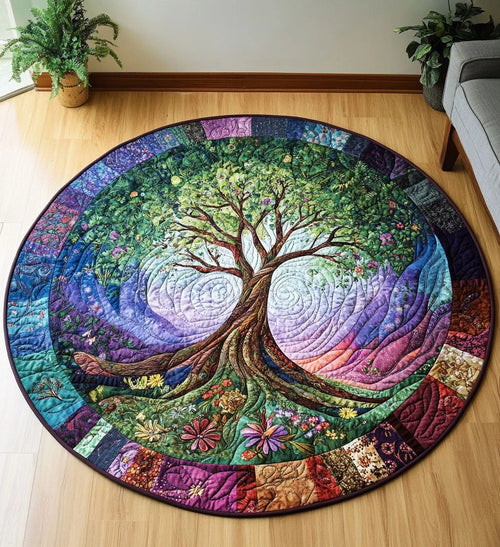Eternal Spring Quilted Round Mat