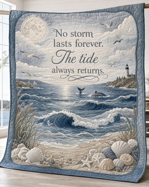 Eternal Tide Quilt Blanket - Quilted Blanket by Wild and Way