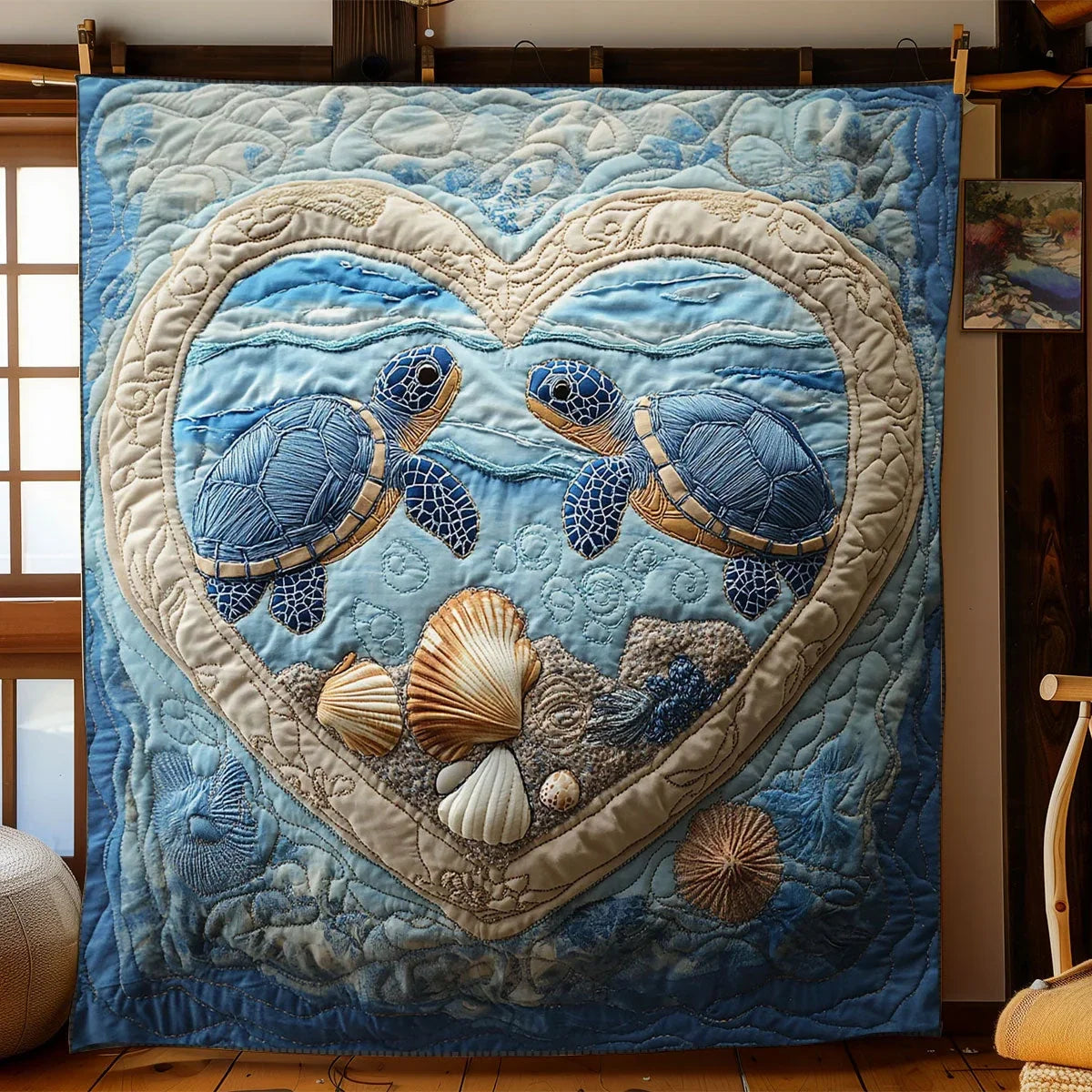Eternal Turtle Bond Quilt Blanket