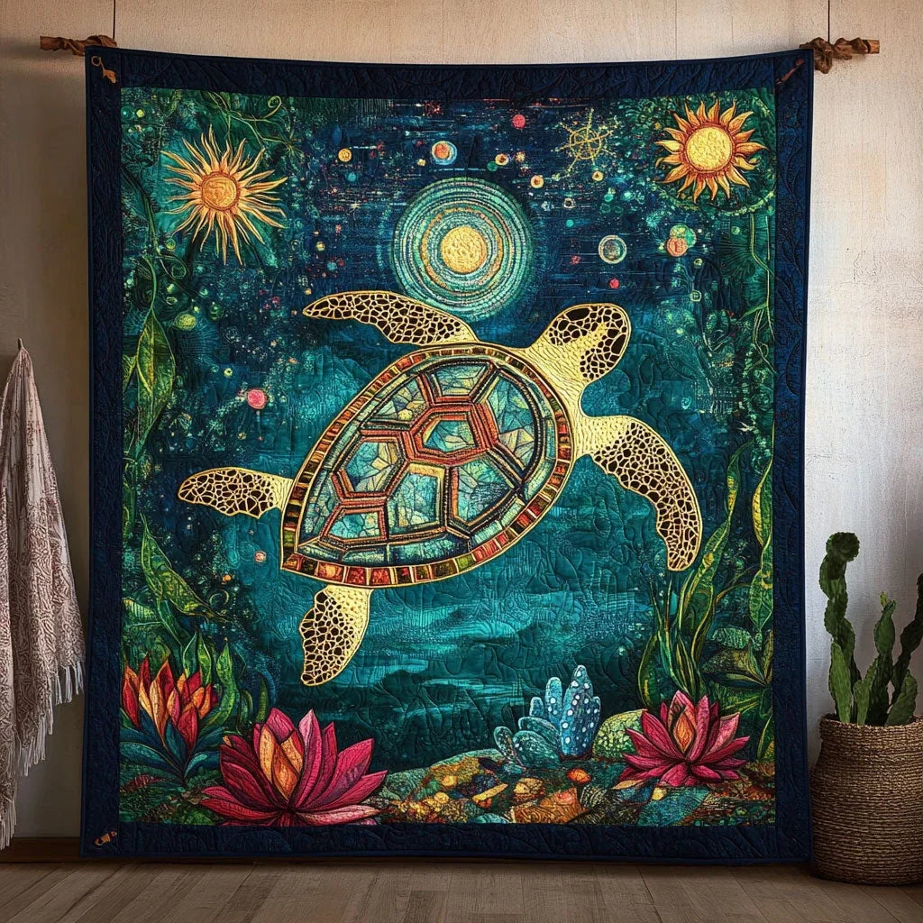 Eternal Turtle Quilt Blanket