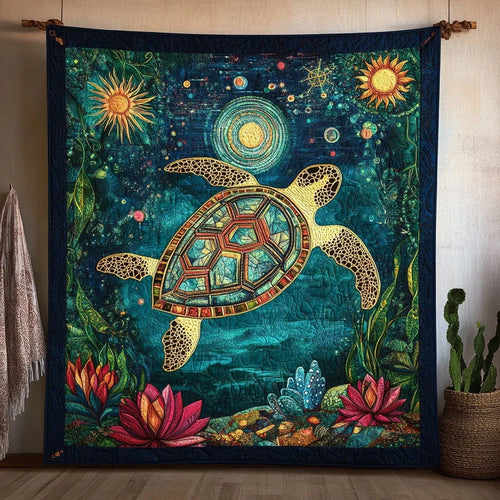 Eternal Turtle Quilt Blanket