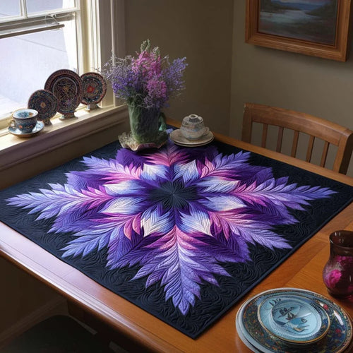 Evening Petals Quilted Table Topper