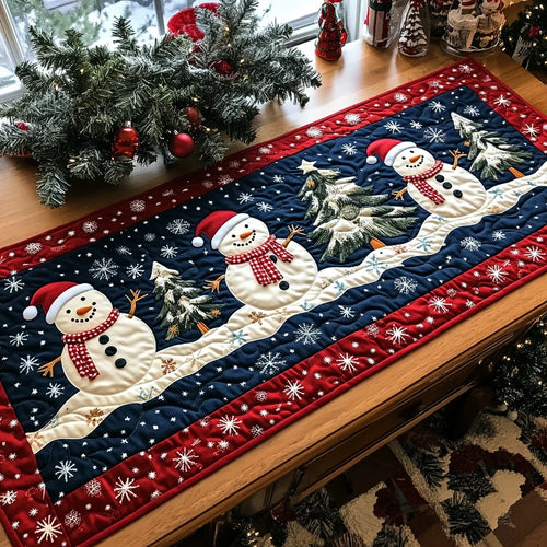 Evergreen Joy Quilted Table Runner