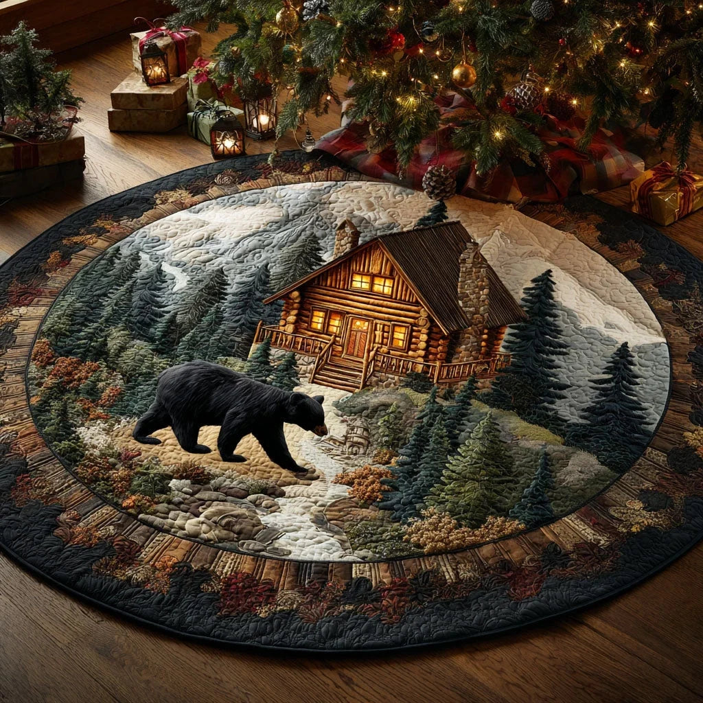 Evergreen Lodge Quilted Round Mat
