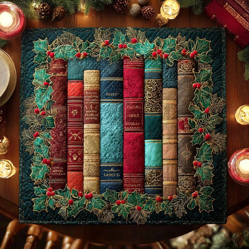 Evergreen Tales Quilted Table Topper
