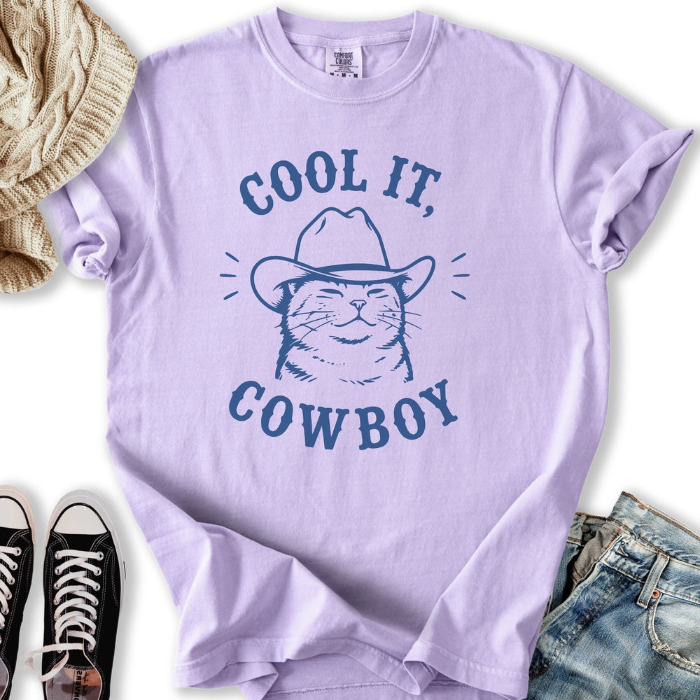 Cool It Cowboy Cat Relaxed Tee