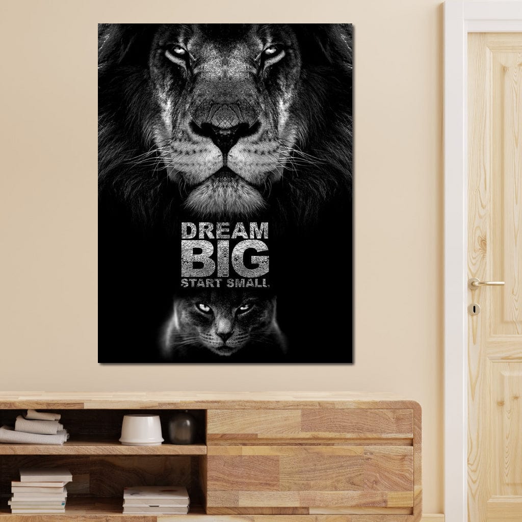 Dream Big Start Small Canvas Wall Art