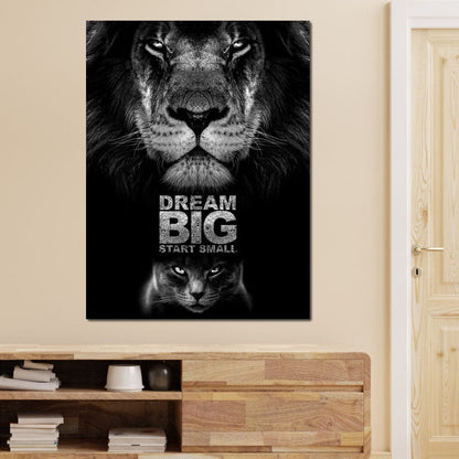 Dream Big Start Small Canvas Wall Art