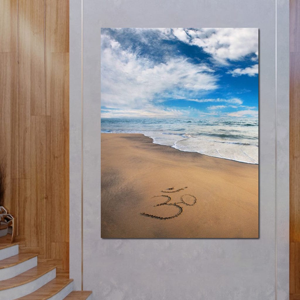 Meditation Beach Canvas Wall Art