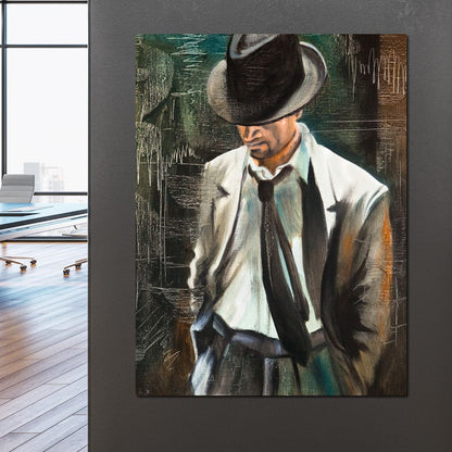 Stylish Man Canvas Wall Art
