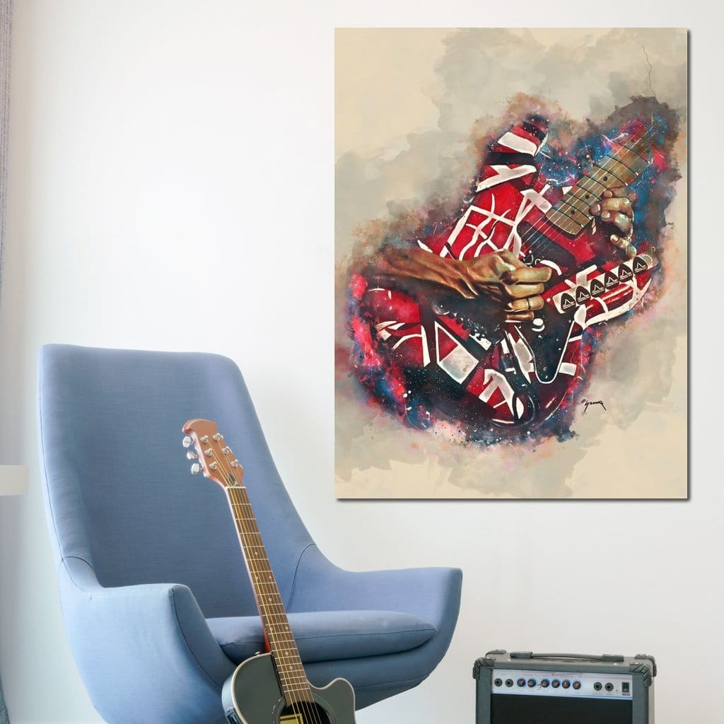 Eddie Van Halen's Electric Guitar Canvas Wall Art
