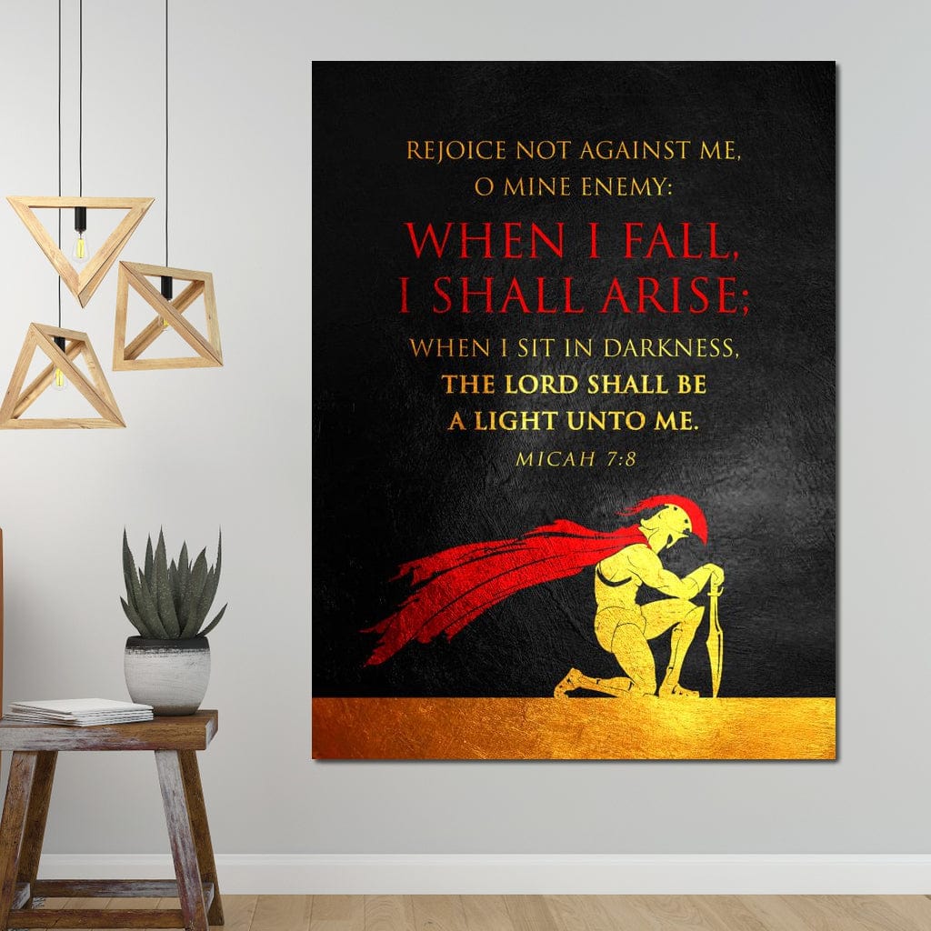 Micah 7:8 Canvas Wall Art