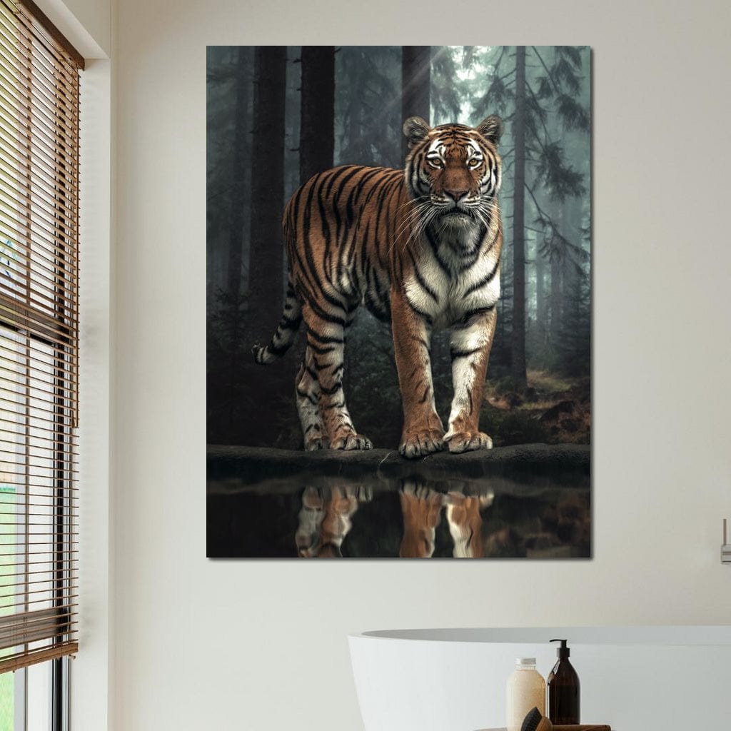 Tiger Reflection Canvas Wall Art
