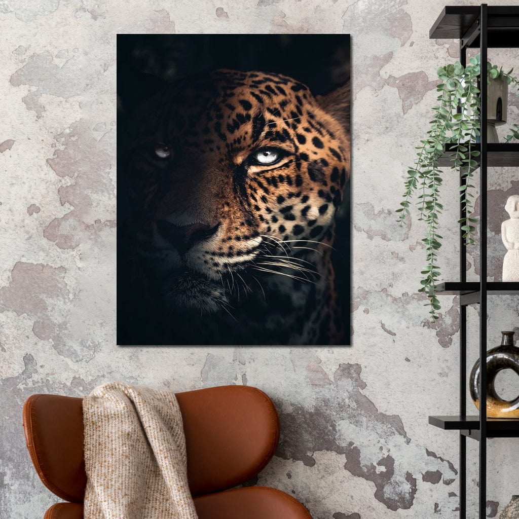 Jaguar Half Canvas Wall Art