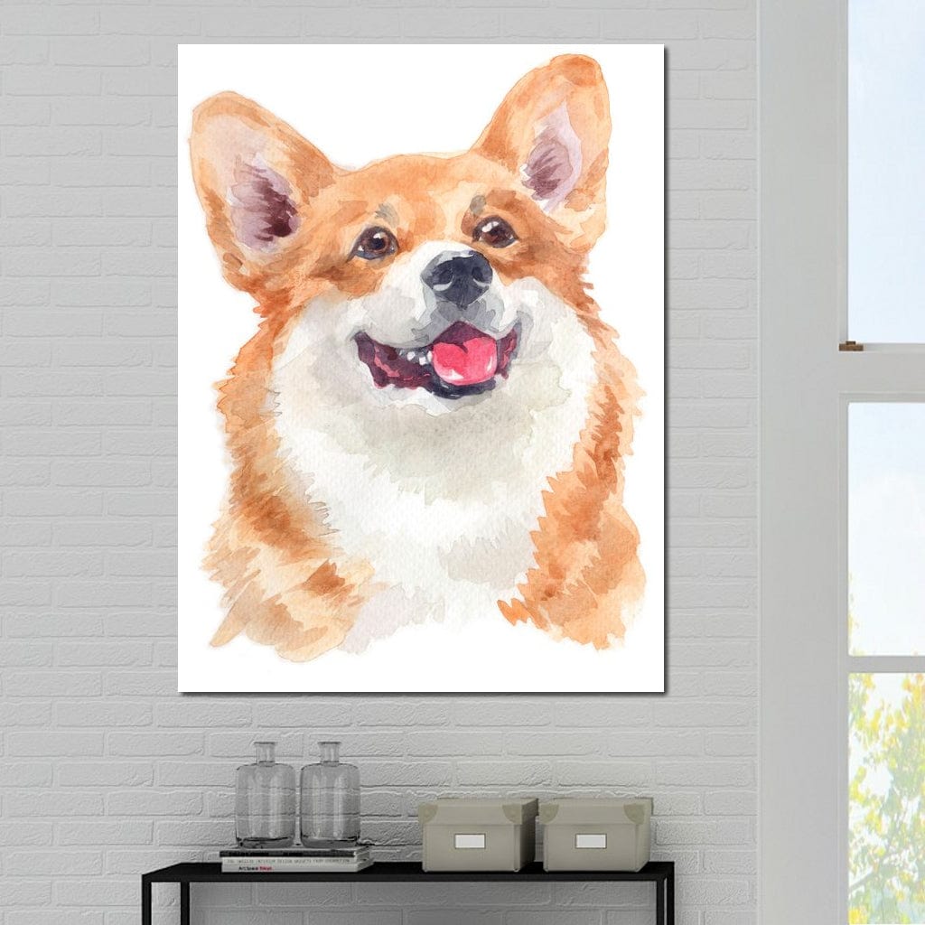 Welsh Corgi Canvas Wall Art