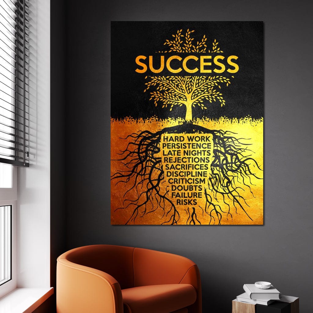 Success Tree Canvas Wall Art