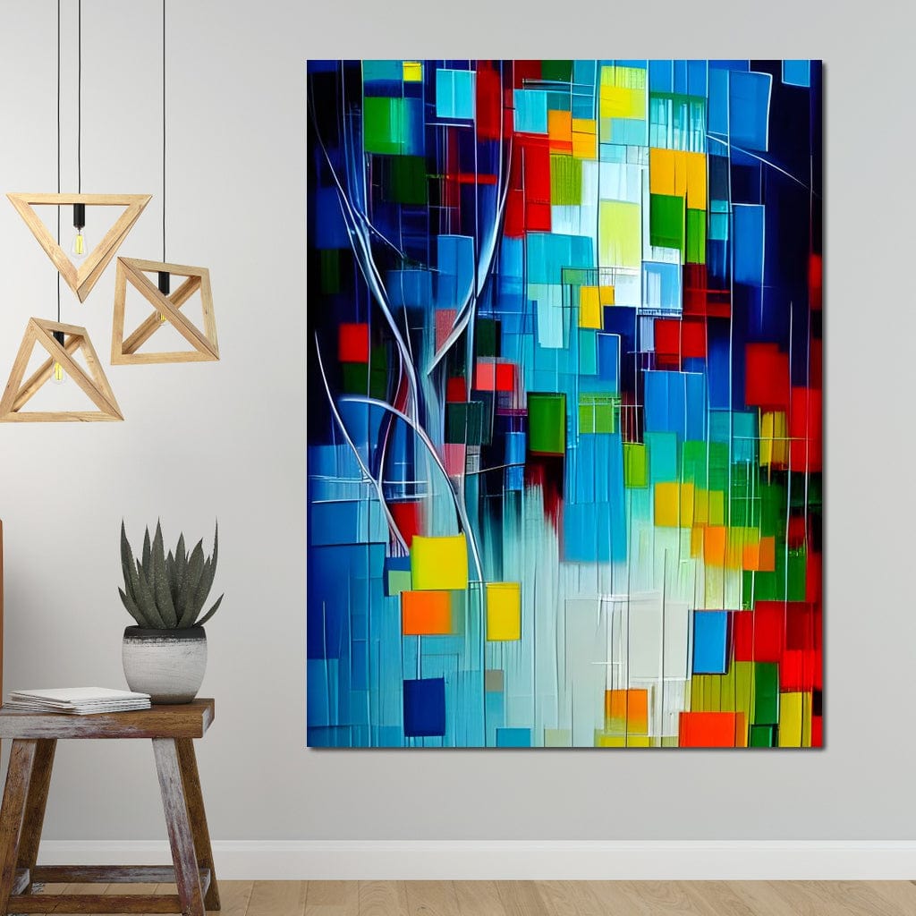Colorful Contemporary Art 045 Canvas Wall Art