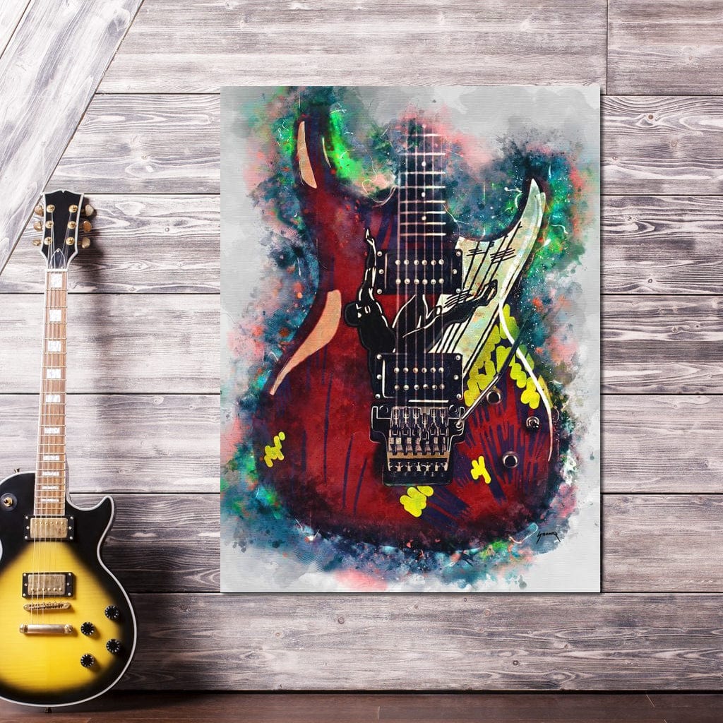 Joe Satriani's Guitar Canvas Wall Art