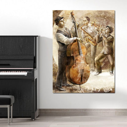 Jazz Band Canvas Wall Art