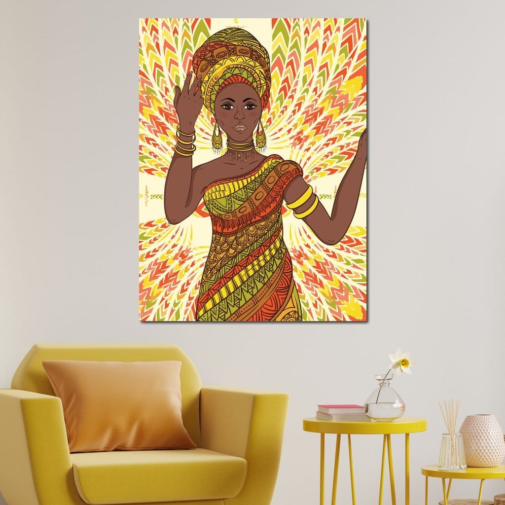 Beautiful Dancing Woman Canvas Wall Art
