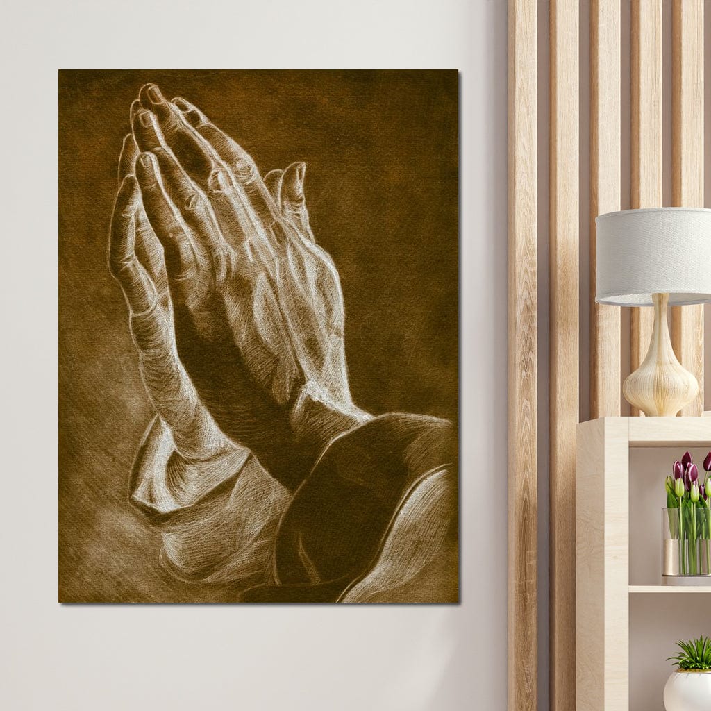 Praying Hands Canvas Wall Art