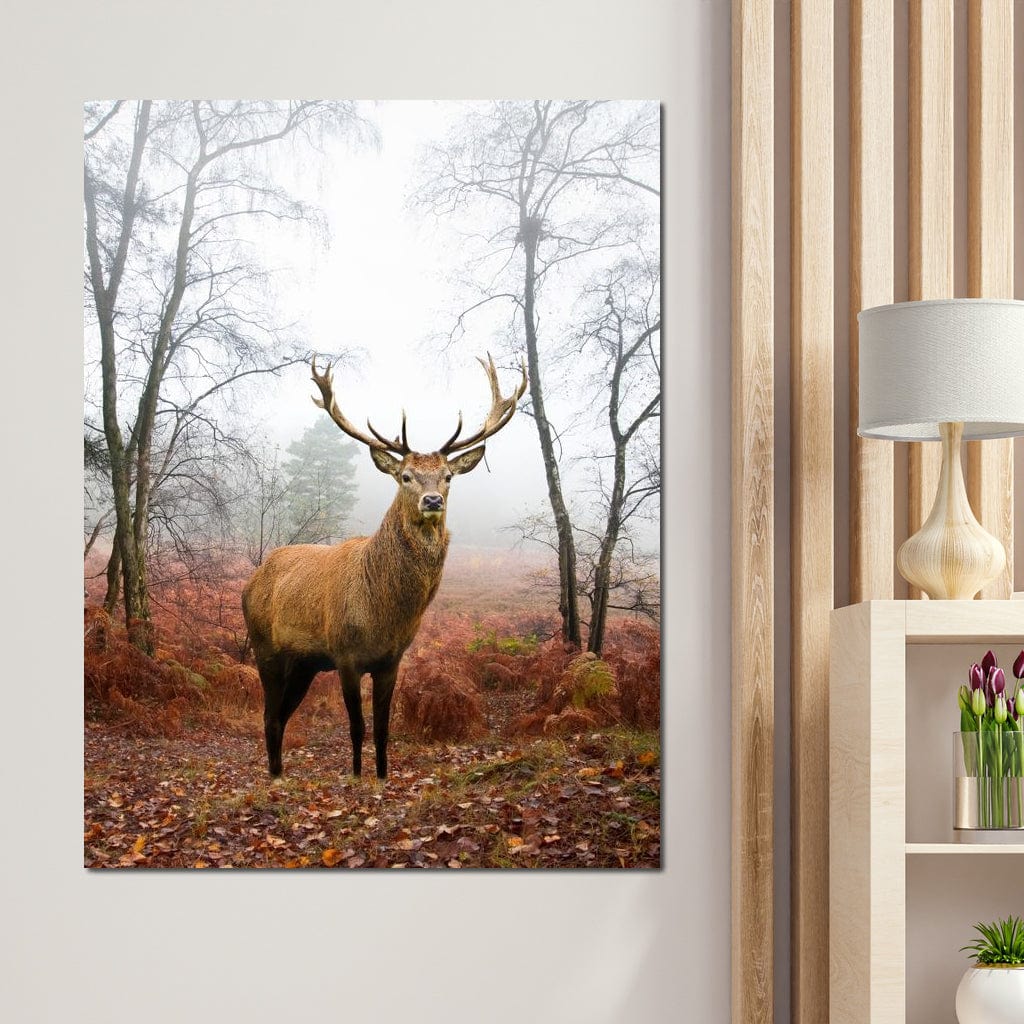Red Deer Stag Canvas Wall Art