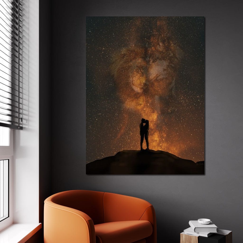 Her Lion, His Wolf - KitConcepts Canvas Wall Art